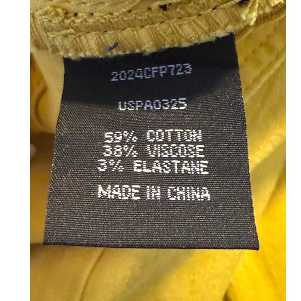 Universal Standard Wide Leg Crop Jeans - Size 0 High Rise Yellow Denim - Picture 5 of 7